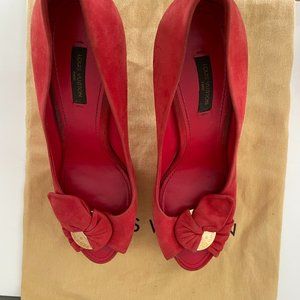 Louis Vuitton open toe pumps size 9 (40)